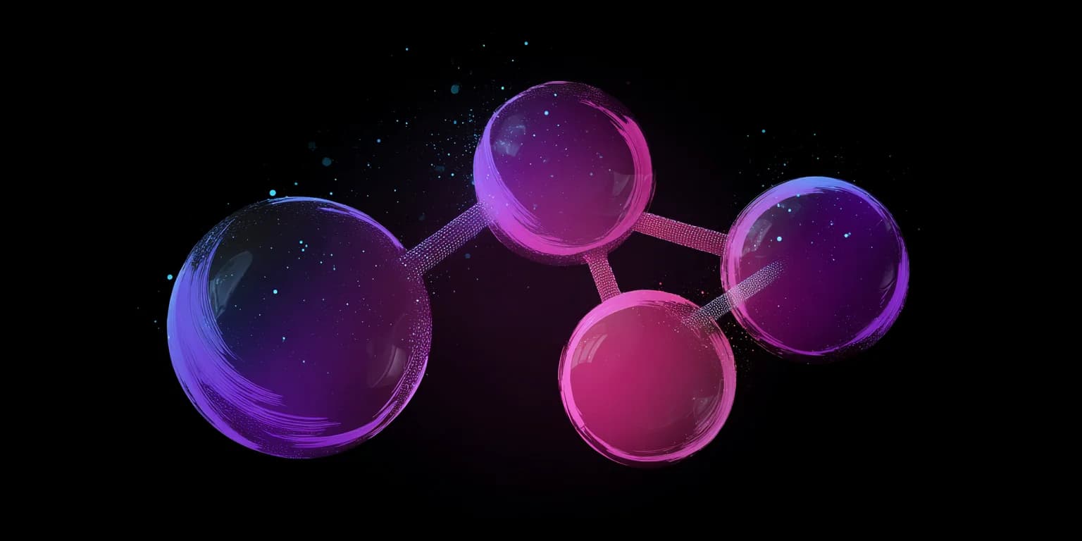 Elegant visualization of data architecture representing AI asset tracking infrastructure