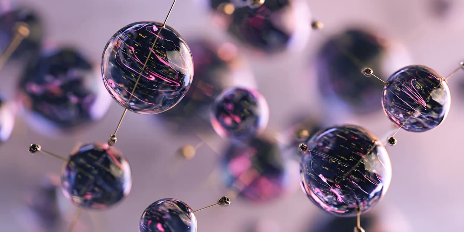 Abstract visualization: Complex workflow nodes and connections