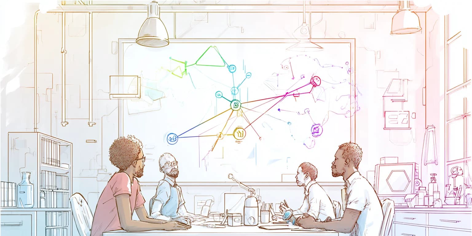 Abstract visualization: Collaborative science brainstorm in studio